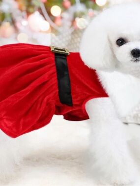 NWT Jessica Simpson Red Velvet Pet Dress